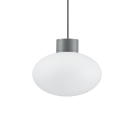 IDEAL LUX - pendant  luminaire  CLIO MSP1 ANTRACITE 136073 E27, 1X60W, IP44