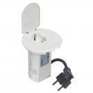 LEGRAND - 54085 Desk grommet - 2P+E socket+USB - German standard - white
