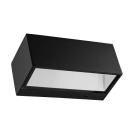 PREZENT - LED Garden Wall Light TANUK BLACK/WHITE ALUMINUM/PC 9W 820lm 31313