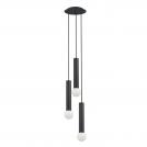 NOWODVORSKI - Пендел 7856 BATON BLACK III ZWIS • E27 3x10W only LED • IP20
