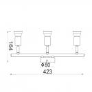 ACA LIGHTING - spot luminaire MC634BK3 3XGU10 (1)