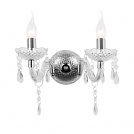 ACA LIGHTING -   SF63992WC WALL MOUNTED 2XE14 ACRYLIC TRANSPARENT + CHROME METAL 32X25CM PEGASUS 