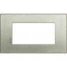 BTICINO - HW4804TIS Cover plate Axolute Air 4 modules - brushed titanium - material: metal