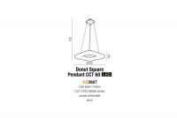 AZZARDO - DONUT SQ PENDANT 60 CCT REMOTE  AZ2667 (3)
