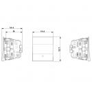 VIMAR - 1P 10AX revers.switch 2M in-line black, lightable - 30012.2G (2)
