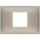 VIMAR - 09672.23 cover plate - 2 centered module matt titanium color NEVE UP