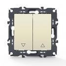 ACA LIGHTING - Двоен Бутон 10A за щори PRIME слонова кост 1000112202