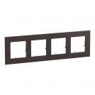 LEGRAND - Четворна рамка Тъмен дъб Raw Origin Valena Life 756644