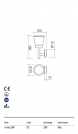 REDO GROUP - wall luminaire  BERT 90111 AP E27 1x max.23W IP54 DG (1)