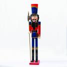 ACA LIGHTING - ^NUTCRACKER SOLDIER WITH SILVER SCEPTER H180cm^  X148010