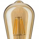 PAULMANN - LED Крушка  28523  1879 Filament 230V LED bulb Rustika ⚡ E27 Dim ⚡ 480lm ⚡ 6W ⚡ 1700K dimmable ✴ Злато (1)
