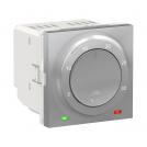 SCHNEIDER ELECTRIC - NU350130 Room Thermostat for heating of cooling 8A aluminium 2 modules New Unica