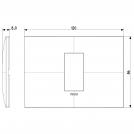 VIMAR - 09671.04 cover plate - 1 centered module black color NEVE UP (1)
