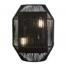 SEARCHLIGHT - Аплик BLACK WICKER 11201-2BK  E27, 40W