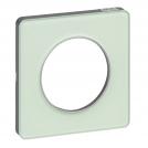 SCHNEIDER ELECTRIC - S530802S Odace Touch aluminium декоративна рамка полупрозрачно ледено зелено