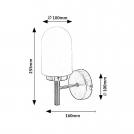 RABALUX - Moisture-proof wall lamp ZENKAI 10W E14 bronze 71060 (3)