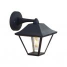 V-TAC - Wall Lamp E27 Matt Balck Clear Glass SKU 8686 VT-843