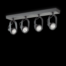 IDEAL LUX - Спот GLIM COMPACT PL4 NERO 229607 GU10, 4X50W