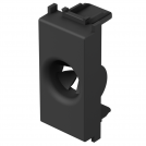 TEM - TM31SB Cable outlet 1M, color Black matt, Modul