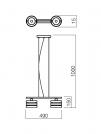 SMARTER - пендел KIM 01-477 E14, 2x28W (1)