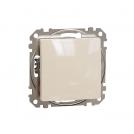 SCHNEIDER ELECTRIC - SDD112111 Sedna Design & Elements - 1pole push button - 10AX 250V without frame beige