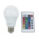 ACA LIGHTING - LED крушка E27 8W  3000K+RGB дистанционно управление A608RGBWN