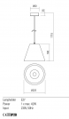 REDO GROUP - pendant luminaire  TESSA 01-2214 E27 1X42W D220 (1)