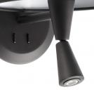 FARO - MAMBO Black wall lamp with LED reader Ref.64309 (5)