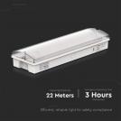 V-TAC - 3W LED Emergency Light With Self Test Button 6400K SKU: 7687 (6)