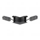 NOVA LUCE - HORIZONTAL / SANDY BLACK ALUMINIUM CONNECTOR L: 12.5 W: 7 H: 6.8 cm Cut Out: 3.6 cm.   9010196  BREDA MAGNETIC 