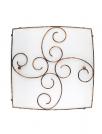 NOVA LUCE - Плафон LUNGO 631036 E27 2x60Watt  D:30 H:9cm (1)