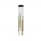 NOWODVORSKI - Pendant lamp 7668 LASER SOLID BRASS VII 100 • Ф30см • G9  7 х 10 W • IP20