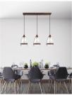 NOVA LUCE - pendant luminaire ROMA 7205102  E27 3x60 W, IP20 Bulb Excluded L: 68 W: 16 H: 130 cm
