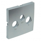 EFAPEL - Face plate for R - TV - SAT sockets ALUMINIUM 90775 TAL LOGUS 90