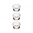 PAULMANN - Луни (3бр.) 93377 Gil Coin basic set IP44 round 68mm Coin ⚡3x6W⚡ 3x470lm ⚡230V dimmable ⚡2700K✴Бял мат/Черен мат