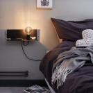 PAULMANN - Аплик с рафт  78920  DEVARA⚡E27⚡230V⚡max. 40W dimmable✴Черен (8)