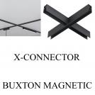 NOVA LUCE - Х-CONNECTOR for the magnetic track system  D:54.1, W:54.1, H:7.5 cm.  9070127BUXTON MAGNETIC ⚡ For Surface & Suspended Mount ⚡