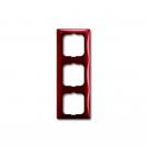 ABB - 2CKA001725A1518 Рамка тройна ABB Basic55 Керемидено червена