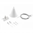GTV Lighting - XLT-1FAC78-00 Suspension kit for Magnetic rail white aluminum