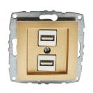 MONO ELECTRIC - MONO ELECTRIC -  2x Type A USB Despina, MN-500-002205-178, TITANIUM