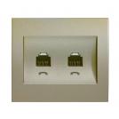 PANASONIC - Double RJ11, Cover WBTR0403-5DR