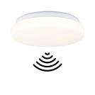 PAULMANN - ВЛАГОУСТОЙЧИВ LED ПЛАФОН  75409  LEONIS twilight-controlled motion detector (HF) ⚡ IP44⚡ 3000 - 5700K⚡ 1750lm⚡ 230V⚡ 16.5W ✴ Бял