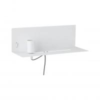 PAULMANN - Аплик с рафт  78915  DEVARA⚡E27⚡230V⚡max. 40W dimmable✴Бял (1)