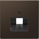 SCHNEIDER ELECTRIC -  MTN4521-6052 Central plate for RJ45 insert, 1-gang, mocca metallic, System Design