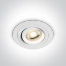 ONE LIGHT - Луна за вграждане с насочване кръгла GU10 бяла 11105ABG/W (1)