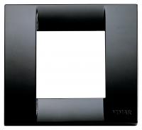 VIMAR - 17097.16 - Classica plate 1-2M techn. black