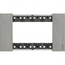 BTICINO - KA4804ZG 4 modules Living Now Plate - steel - material: metal