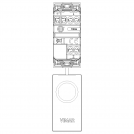 VIMAR - 30054.B Бутон с корда с индикация, Linea, 1P 250 V~ 10 AX 1М, бял (3)