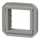 LEGRAND - Влагозащитен Адаптер за Mosaic 45x45мм без капак Plexo New Сив 69582L