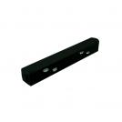 ACA LIGHTING - MSCB MATTE BLACK STRAIGHT ELECTRICAL CONNECTOR FOR MAGNETIC TRACK 48V DC